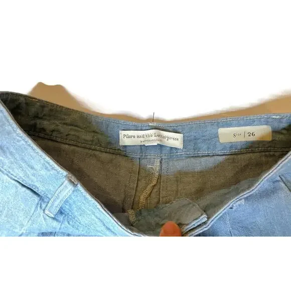 Pilcro and the Letterpress Mina Wide Leg Culottes Denim Shorts Size 26 NWT $98 - Picture 5 of 9